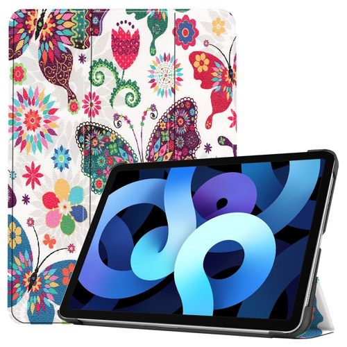 Housse Etui Coque Pochette Simili Cuir Pour Apple Ipad Air 4 2020 (10,9 Pouces) - Papillons