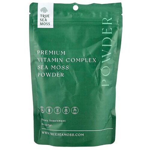 True Sea Moss, Complexe De Vitamines Premium Mousse D'irlande En Poudre, 227 G 