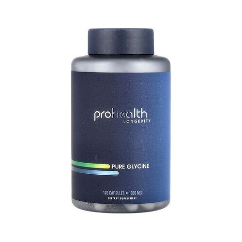 Prohealth Longevity, Glycine Pure, 1000 Mg, 120 Capsules 