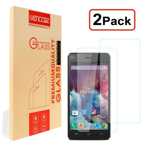 Ivencase 2x 2pcs Pour Wiko Rainbow Lite Verre Trempé Film De Protection D'écran Protège Vitre [Ultra Fine] Incassable Antichoc