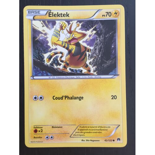 Carte Pokémon Élektek 42/122 Xy - Rupture Turbo