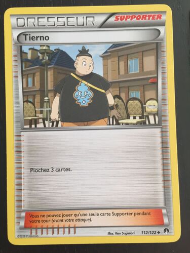 Carte Pokémon Tierno 112/122 Xy - Rupture Turbo