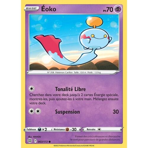 Carte Pokemon - Eoko - 063/172 - Épée Et Bouclier 9 - Stars Etincelantes - Eb9 - Vf