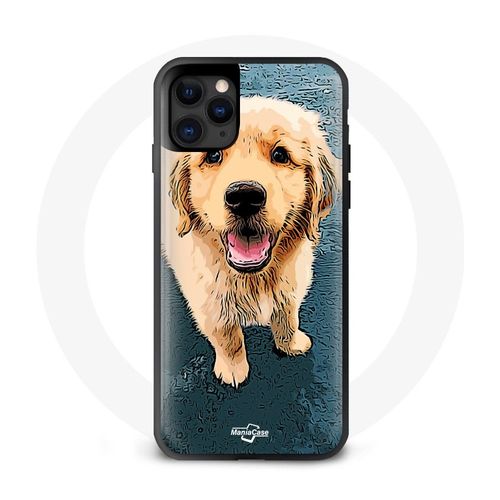 Coque Iphone 12 Mini Golden Retriever Marron