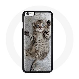 Coque Pour Iphone 6 Chat Chaton Bengal Gris