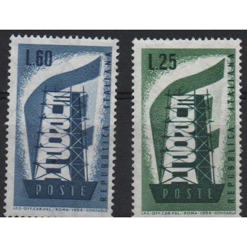 Italie Timbres Europa 1956