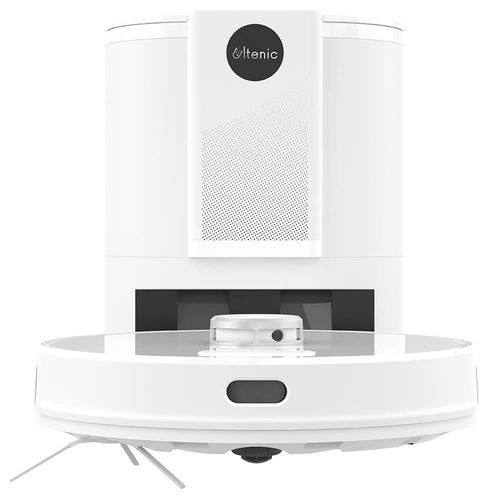 Ultenic T10 Aspirateur robot avec station de vidage automatique 3000pa Aspirateur et vadrouille 2 en 1 Navigation LDS Auto Carpet Boost 280 minutes d'autonomie - Blanc