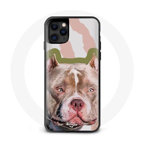 Coque Iphone 12 Mini Pitbull Terrier Marron
