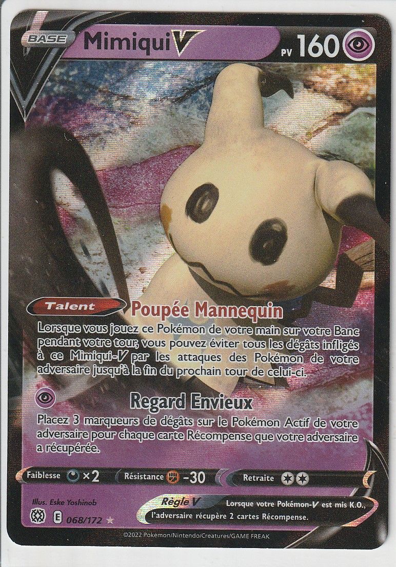 Coffret Mimiqui Ex 069/159 - Myboost X Écarlate Et Violet - 10 Cartes Pokémon Françaises Originales