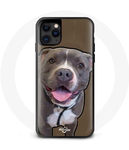 Coque Iphone 12 Grey Pitbull