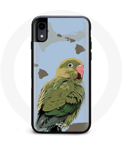 Coque Iphone XR Perruche Vert