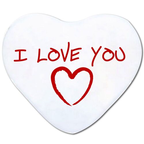 Coussin coeur CADEAU SAINT VALENTIN i love U