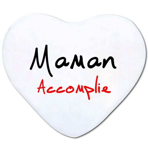 Coussin cur maman accomplie cadeau fête des mères