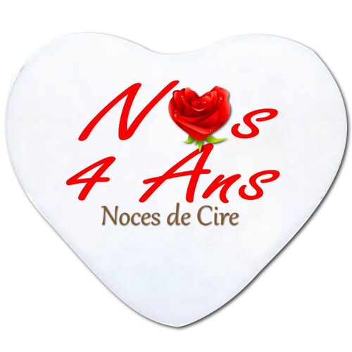 Cadeau De Mariage , Cadeau Saint Valentin Romantique, Magnifique Housse Zippée + Garniture Coussin CUr 4 Ans De Mariage Noces De Cire