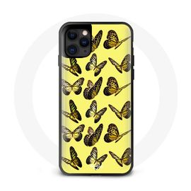 Coque Iphone 12 Mini Forêt Papillons Jaune