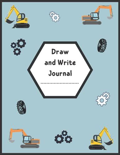 Draw And Write Journal: Primary Composition Notebook, Half Page Lined Paper, With Dotted Midline And Drawing Space, 8.5 X 11 Inches, 100 Pages, Creative Learning, Preschool K-2 Story Journal