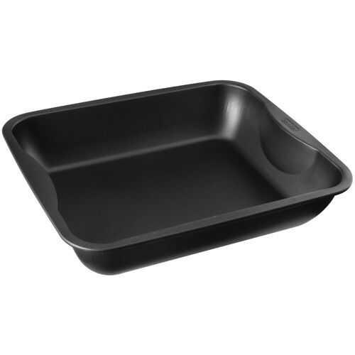 Zenker 7201 Plat À Four Xxl Rectangle, Plat À Four, Plat À Poulet, Plat Rectangle Xxl, Acier, Noir, 40 X 34 X 8 Cm