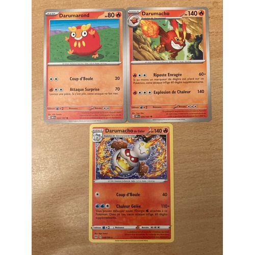 (2856) Darumarond + Darumacho + Darumacho De Galar (Pokemon) 