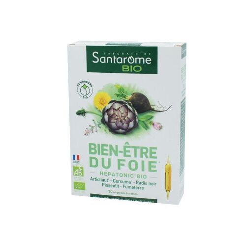 Santarome Bien Être Du Foie À L'artichaut Boite De 20 Ampoules 