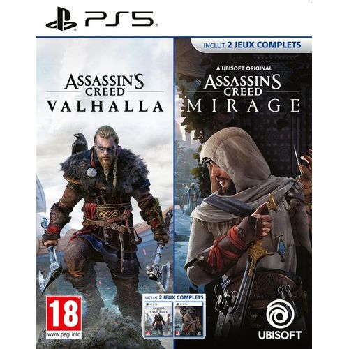 Compilation Assassin's Creed Valhalla + Assassin's Creed Mirage PS5