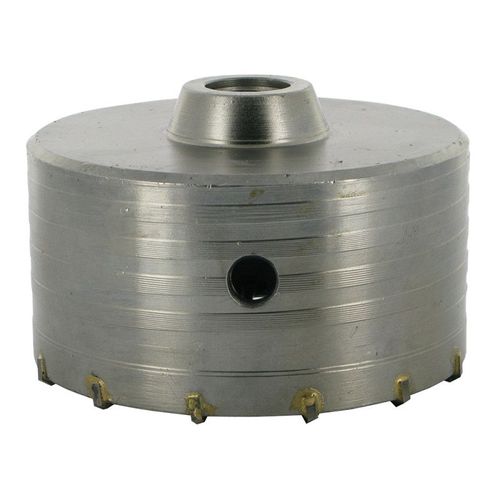 SCIE CLOCHE TREPAN TCT DE 115 MM TRANCHANTS EN CARBURE 1/2 BSP