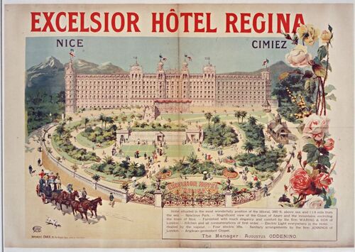 Affiche Nice Cimiez Hotel Excelsior Regina
