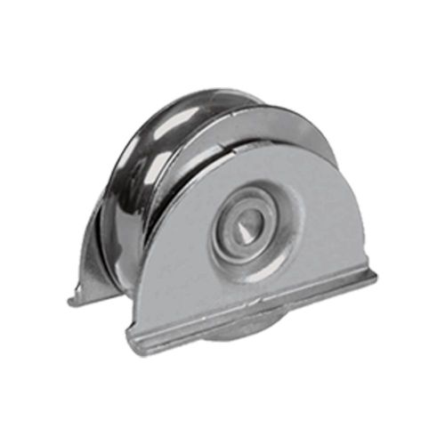 100mm Round groove wheel 20.5mm groove in countersunk bracket