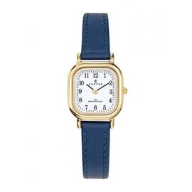 Montre Certus Femme Acier Doré Cuir Bleu 646514