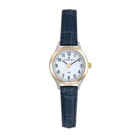 Certus Montre Femme Acier Bicolore Cuir Bleu 645364