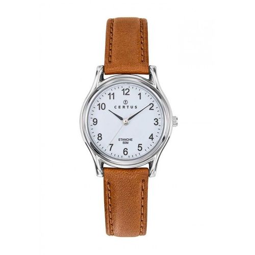 Certus Montre Femme Acier Cuir Marron 644285