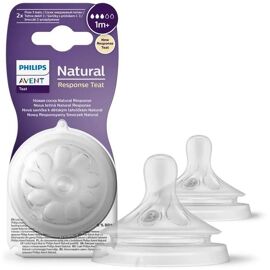 Philips Avent Natural Response Tétine De Biberon 1m+ Scy963/02 Two-Pack