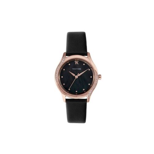 Montre Femme Trendy Kiss Quartz Bracelet Noir Cadran Noir-Trg10127-02