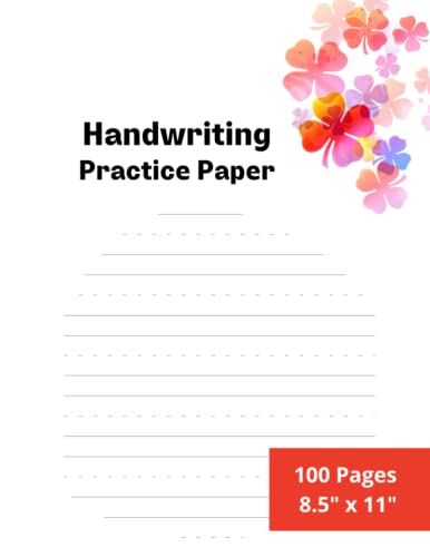 Handwriting Practice Paper: 100 Pages Blank Dotted Lines Notebook For Kids | Kindergarten | Preschoolers | Size 8.5 X 11 Inches