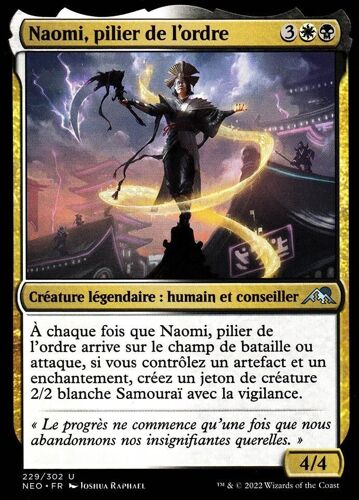 Naomi Pilier De L'ordre - Magic - Kamigawa La Dynastie Néon - U - 229/302