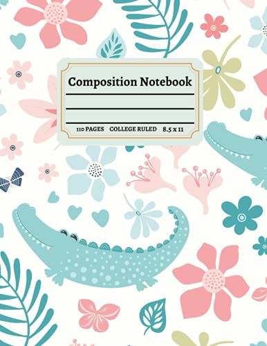 Composition Notebook: Crocodile Fun | College Ruled For School, College, Taking Notes