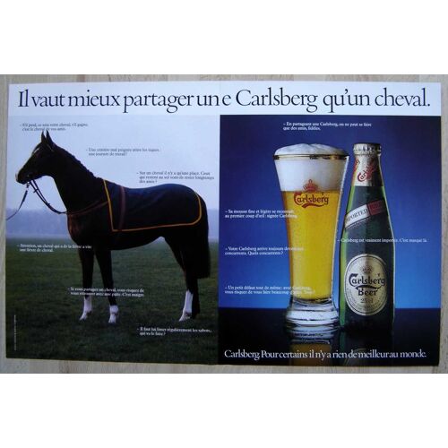 Publicité Papier - Bière Carlsberg De 1986