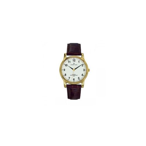 Montre Certus Homme Doré Cuir Marron 611231 Classique