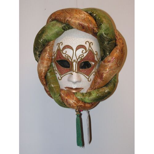 Masque Vénitien Pour Déco Ou Pour Porter Au Carnaval Taille 29x32cm+Le Petit Plumet Et 10cm D'épaisseur
