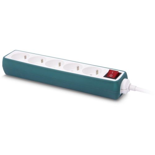 Multiprise Essentielb Silicone Vert 5 Prises - 16A