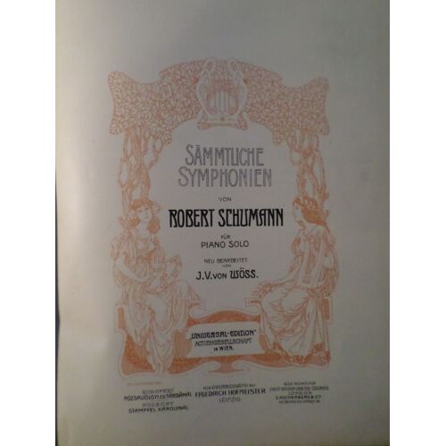 Sammtliche Symphonien Von Robert Schumann