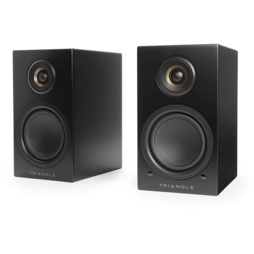 Enceinte bibliothèque Triangle LN01A Elara noire mat