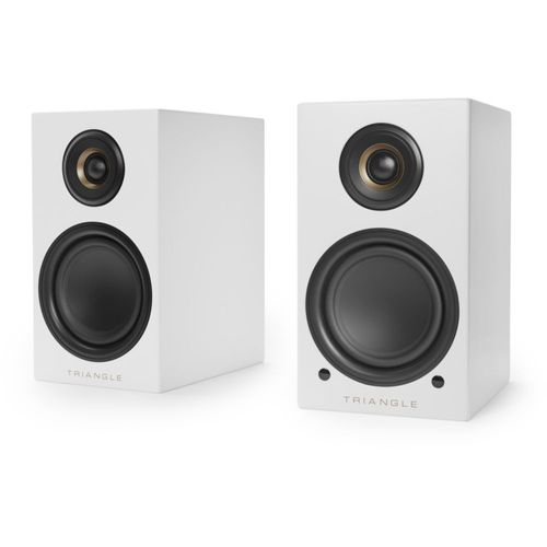 Enceinte bibliothèque Triangle LN01A Elara blanc mat