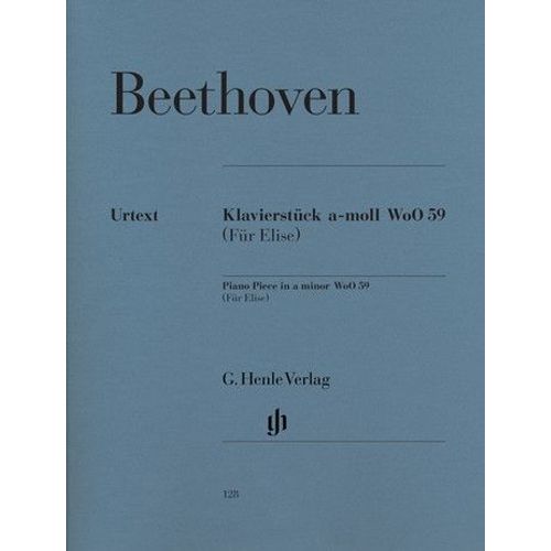 Beethoven Urtext Klavierstuck A-Moll Woo 59 Fur Elise Piano Piece In A Minor  
