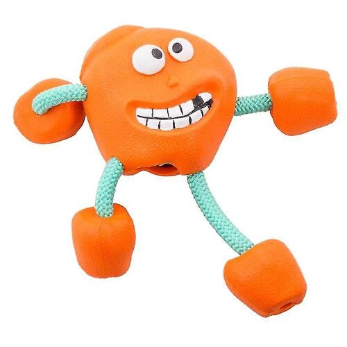 Molar Interactive Rope Ball Milk-Flavored Rubber Sounding Dog Toy