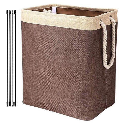 Panier à linge avec poignées, panier à linge pliable pour l'extérieur, grand panier de rangement pour le linge