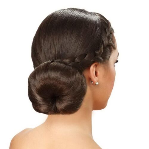 2 Pcs Hair Bun Maker Magic Hair Styling Tool (Marron)
