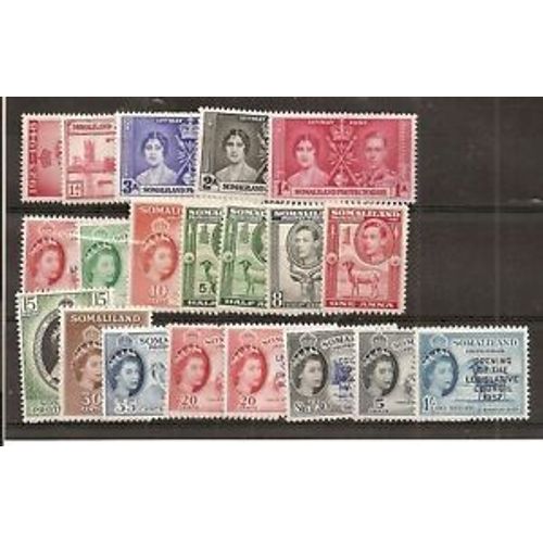 Somaliland 25 Timbres Differents Obliteres