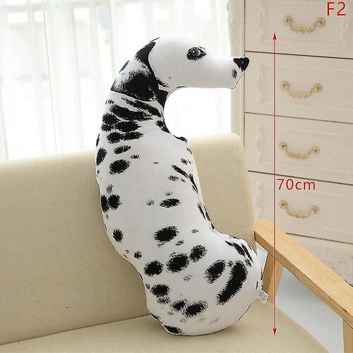3d Cute Bend Dog Imprimé Throw Pillow Lifelike Animal Funny Dog Head Cushion
