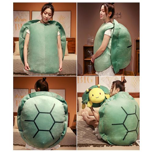 Hotsale! Turtle Shell Peluche Poupée Portable Tortue Coquille Oreillers Costume Peluche Jouet 60cm