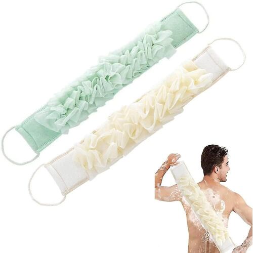 Ceinture Exfoliante D¿Épurateur Corporel, 2 Pcs Back Scrubber Baignoire Douche, Éponge Dos 